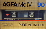 Compact Cassette AGFA Pure Metal HDX 90 "Me IV" Type IV Metal 1982 Europe