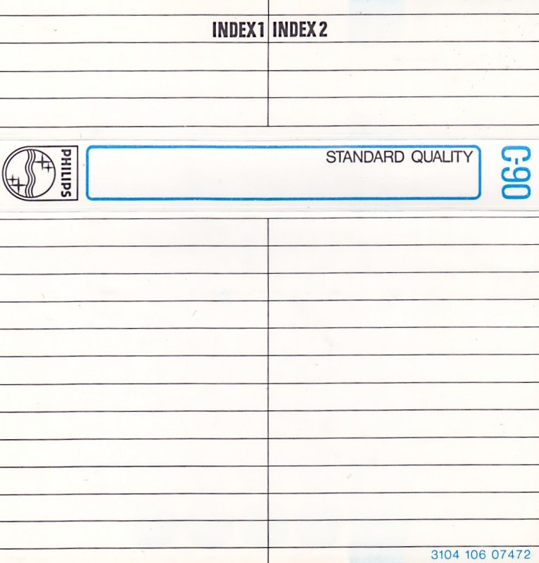 Compact Cassette Philips Standard Quality 90 Type I Normal 1975 Europe