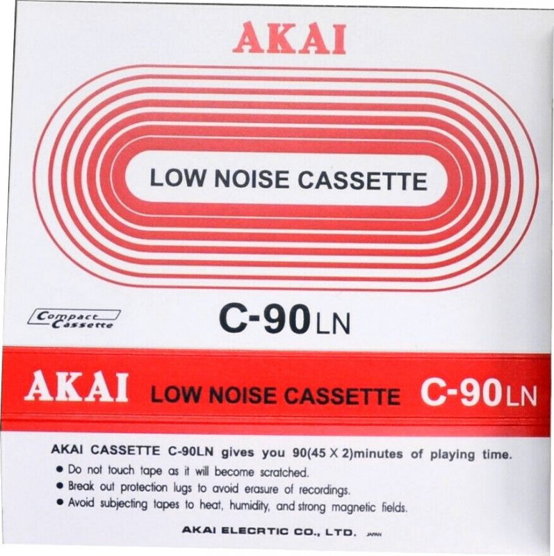 Compact Cassette Akai LN 90 Type I Normal 1971 Europe
