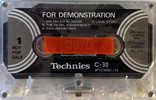 Compact Cassette Technics 30 "Jasrac Me-235 QFTC30S0IITZ" Demonstration Tape Japan