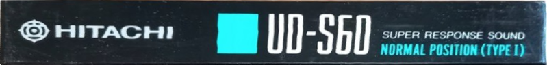 Compact Cassette Hitachi UD-S 60 Type I Normal 1988 Japan