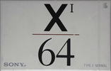Compact Cassette Sony XI 64 Type I Normal 1992 Japan