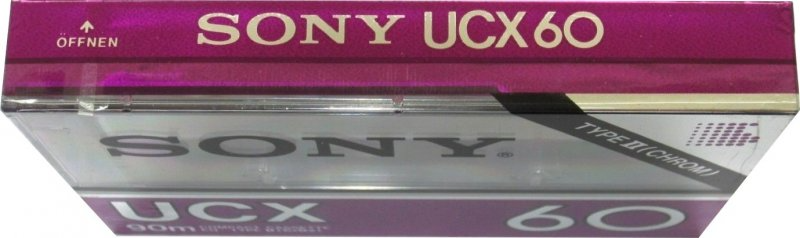 Compact Cassette Sony UCX 60 Type II Chrome 1983 Germany