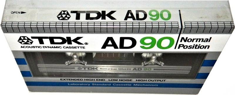 Compact Cassette TDK AD 90 Type I Normal 1982 USA
