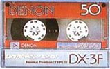 Compact Cassette Denon DX-3F 50 "DX3F50S" Type I Normal 1985 Japan