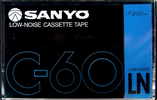 Compact Cassette Sanyo 60 Type I Normal 1978 Japan