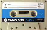 Compact Cassette Sanyo 60 Type I Normal 1978 Japan