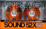 Compact Cassette Teac SOUND 46X 52 "SOUND 52OR" Type I Normal 1984 Japan