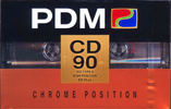 Compact Cassette PDM CD 90 Type II Chrome 1991 Europe
