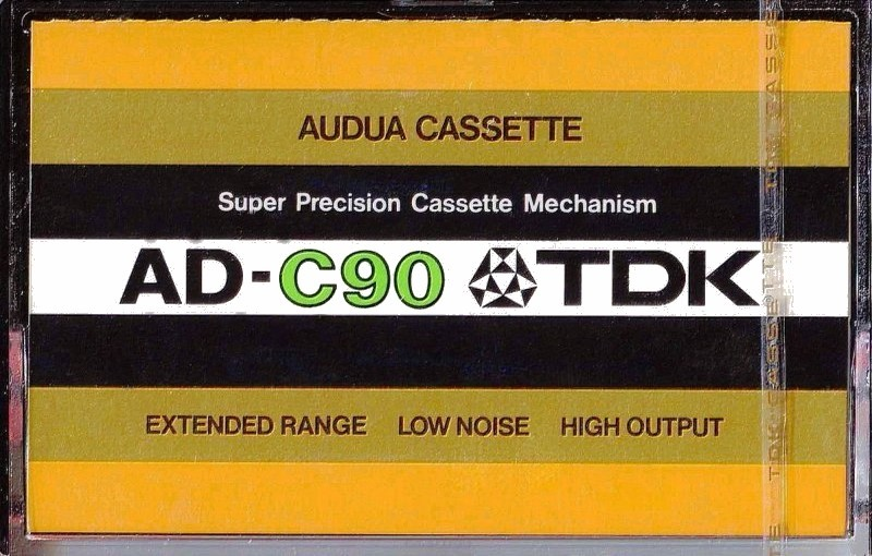 Compact Cassette TDK Audua 90 Type I Normal 1977 Europe, USA
