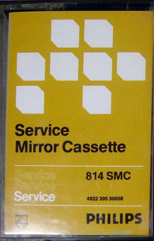 Compact Cassette Philips 814 SMC "Mirror Cassette" Service Cassette 1975 Europe