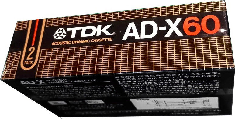 2 pack TDK AD-X 60 Type I Normal 1982 Japan