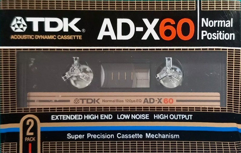 2 pack TDK AD-X 60 Type I Normal 1982 Japan