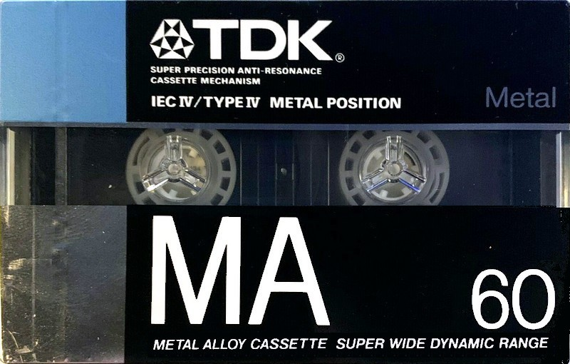 Compact Cassette TDK MA 60 Type IV Metal 1988 Australia, Europe