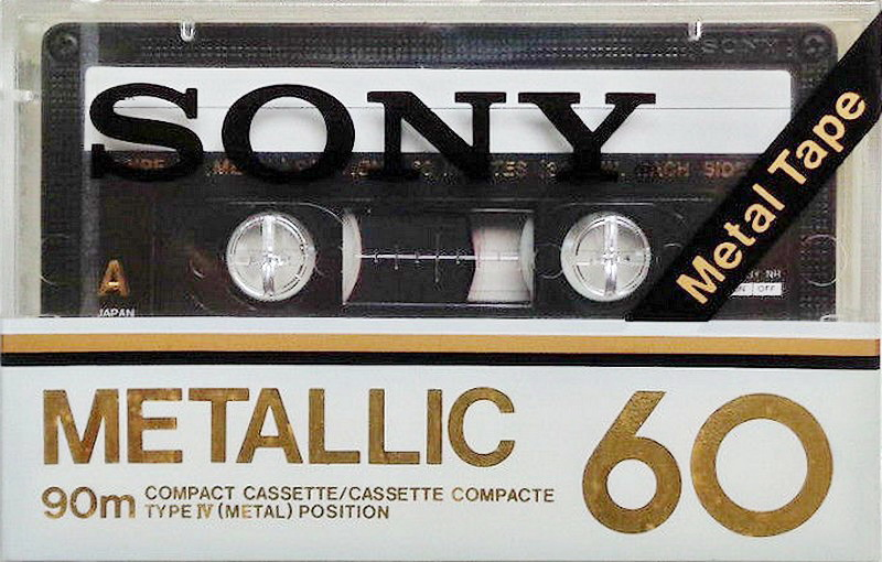Compact Cassette Sony Metallic 60 Type IV Metal 1978 North America