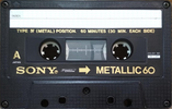 Compact Cassette Sony Metallic 60 Type IV Metal 1978 North America