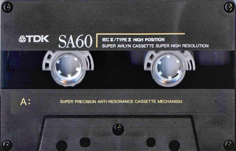 Compact Cassette TDK SA 60 "SA-60SE" Type II Chrome 1990 Australia, Europe