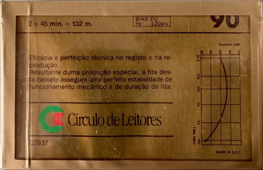 Compact Cassette Circulo de Leitores 90 "Ferro FH" Type I Normal Portugal