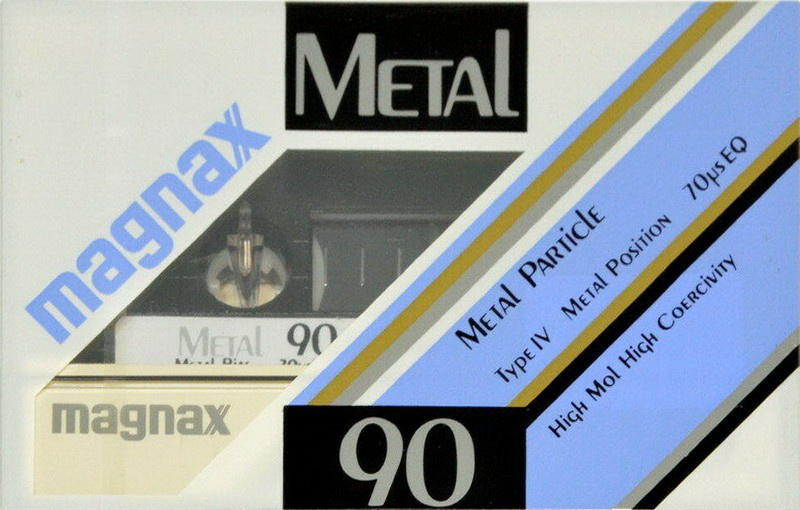 Compact Cassette Magnax Metal 90 Type IV Metal 1983 Japan