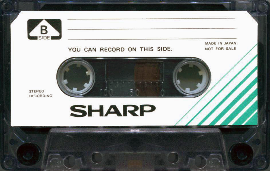 Compact Cassette Sharp "for SHARP GF-666" Demonstration Tape 1980 Worldwide