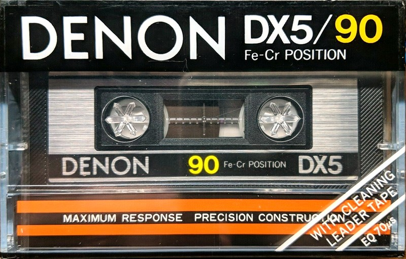 Compact Cassette Denon DX5 90 Type III Ferro Chrome 1981 Europe