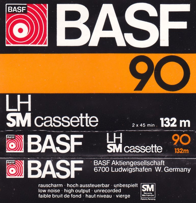 Compact Cassette BASF LH 90 Type I Normal 1977 Europe