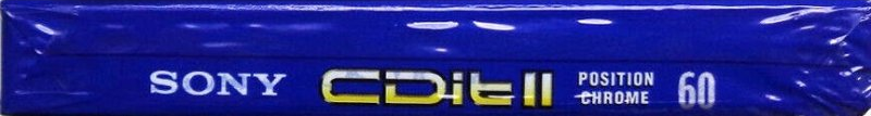 Compact Cassette Sony CDit II 60 Type II Chrome 1998 North America