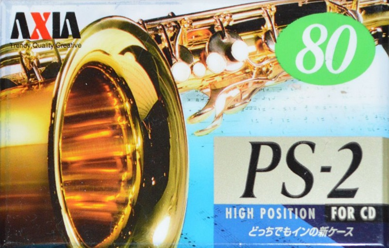 Compact Cassette AXIA PS-II / PS-2 80 "PS2H 80" Type II Chrome 1996 Japan