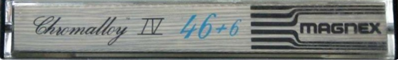 Compact Cassette Magnex 46+6 "Chromalloy IV" Type IV Metal 1978 Europe