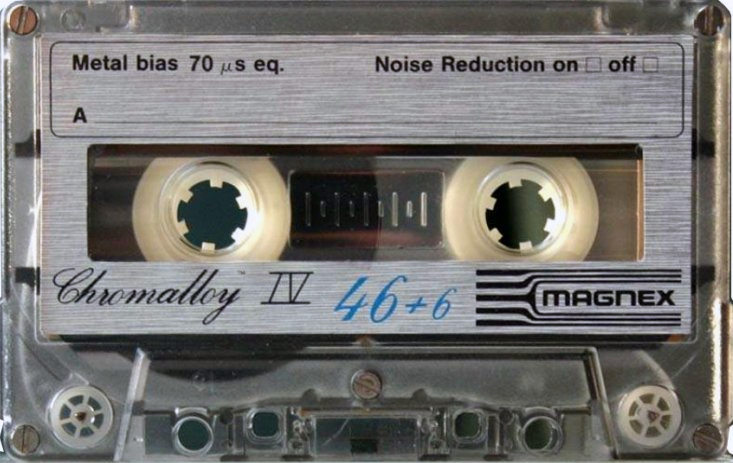 Compact Cassette Magnex 46+6 "Chromalloy IV" Type IV Metal 1978 Europe