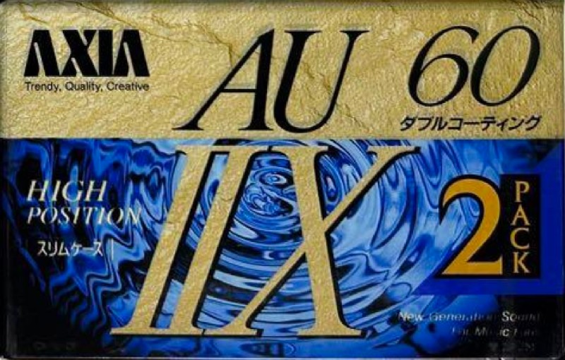Compact Cassette AXIA AU-IIx 60 "AU2X A 602" Type II Chrome 1992 Japan