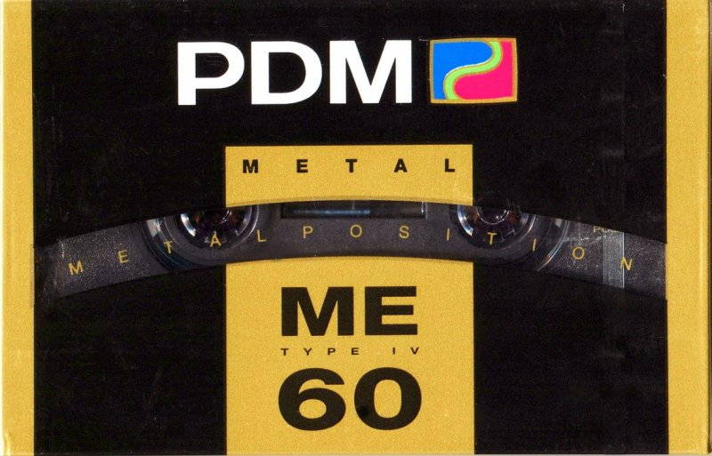 Compact Cassette PDM ME 60 Type IV Metal 1990 Europe