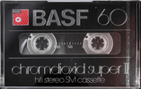 Compact Cassette BASF Chromdioxid Super II 60 Type II Chrome 1979 Europe