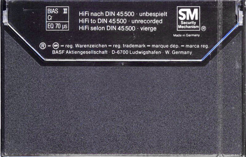 Compact Cassette BASF Chromdioxid Super II 60 Type II Chrome 1979 Europe