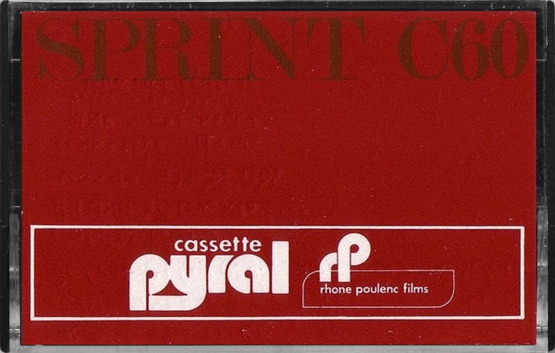 Compact Cassette Pyral Sprint 60 Type I Normal 1976 UK