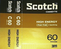 Compact Cassette Scotch High Energy 60 Type I Normal 1975 Europe