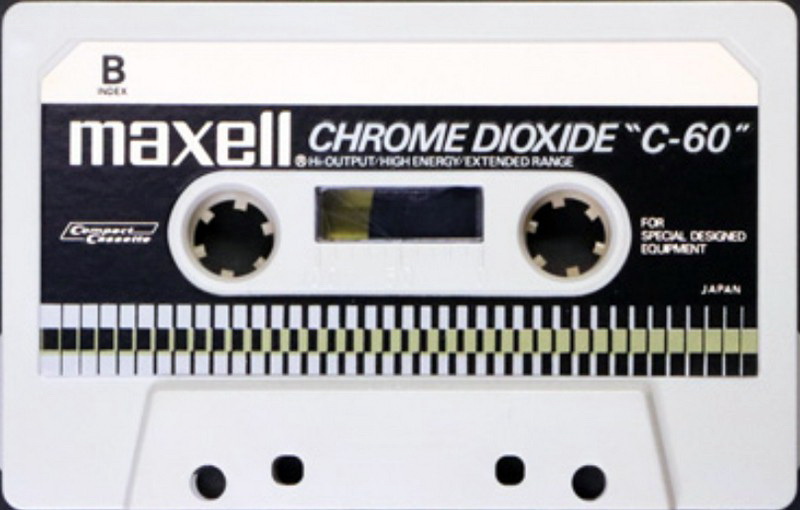 Compact Cassette Maxell 60 Type II Chrome 1970 Worldwide