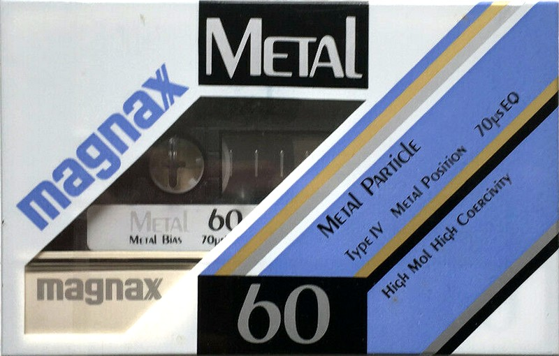 Compact Cassette Magnax Metal 60 Type IV Metal 1983 Japan