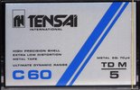Compact Cassette Tensai TD M 5 60 Type IV Metal 1981 Europe