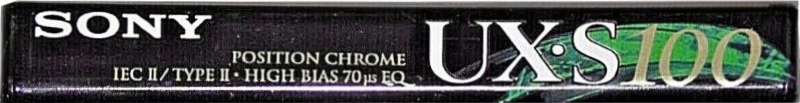Compact Cassette Sony UX-S 100 Type II Chrome 1996 Europe