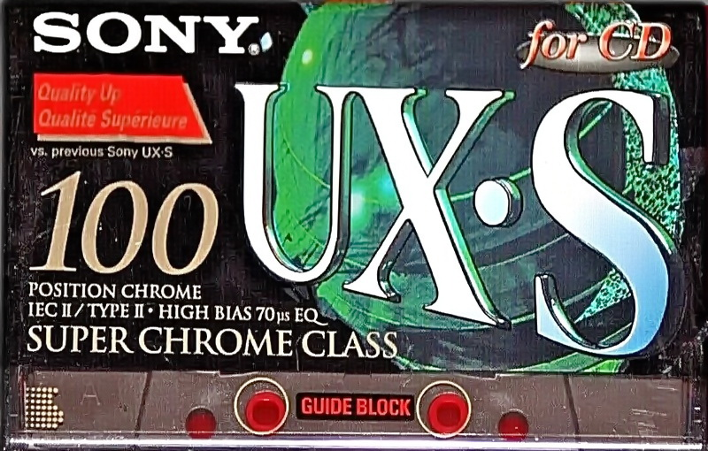 Compact Cassette Sony UX-S 100 Type II Chrome 1996 Europe