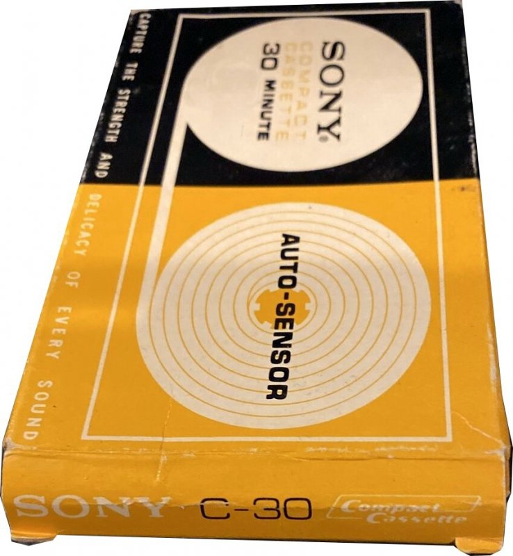 Compact Cassette Sony Auto-Sensor 30 Type I Normal 1968 USA