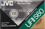 Compact Cassette JVC UFII-S 60 "UF2-S60E" Type II Chrome 1990 North America
