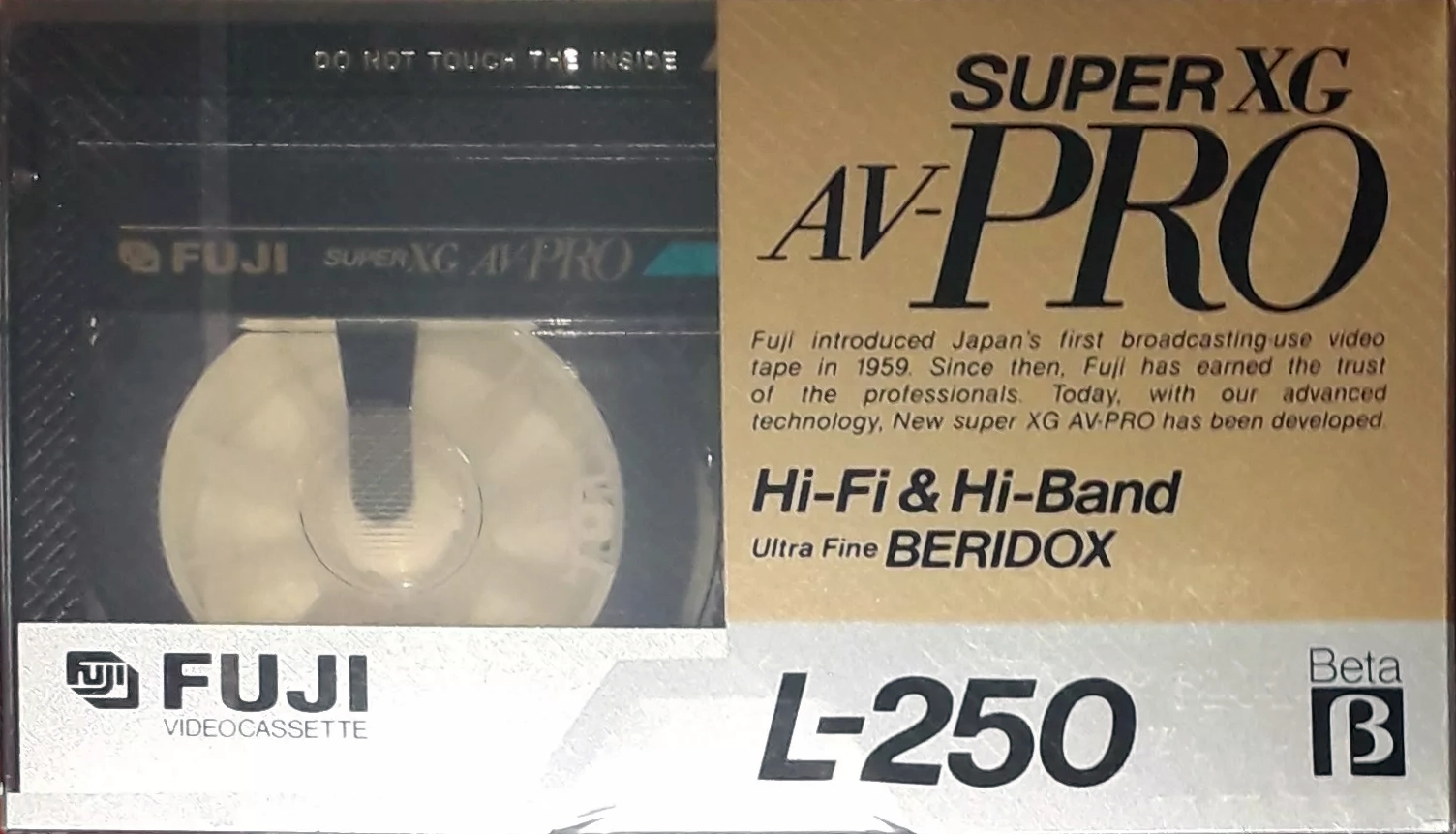 Betamax Fuji Super XG AV-Pro 30 Type I Normal Japan
