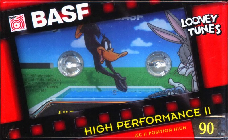 Compact Cassette BASF High Performance II 90 "Looney Tunes LT Series II" Type II Chrome 1995 Europe