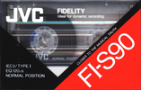 Compact Cassette JVC FI-S 90 "F1-S90EN" Type I Normal 1990 Europe