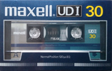 Compact Cassette Maxell UDI / UD1 30 "UDI30" Type I Normal 1985 Japan