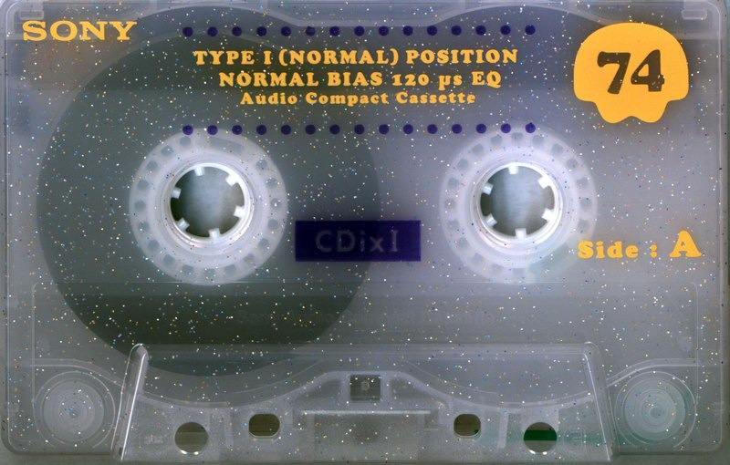 Compact Cassette Sony CDix I 74 "C-74CDX1G" Type I Normal 1999 Japan