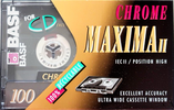 Compact Cassette BASF Chrome Maxima II 100 Type II Chrome 1993 Europe