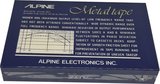Compact Cassette Alpine MT 90 "Metal Tape" Type IV Metal North America